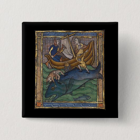 Mittelalterlicher Bestiarwal c. 1270 Button (Vorderseite)