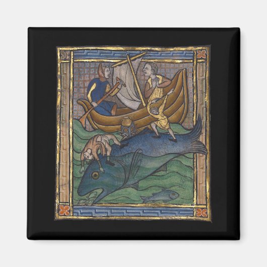 Mittelalterlicher Bestiarwal c. 1270 Magnet (Vorne)