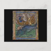 Mittelalterlicher Bestiarwal c. 1270 Postkarte (Vorderseite)