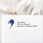 Mittelalterlicher blauer Drache Fantasie Tattoo (Insitu)