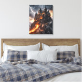 Mittelalterlicher Blitz Leinwanddruck (Insitu (Schlafzimmer))