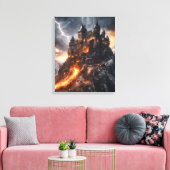 Mittelalterlicher Blitz Leinwanddruck (Insitu (Wohnzimmer))