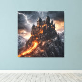 Mittelalterlicher Blitz Leinwanddruck (Insitu (Holzboden))