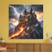 Mittelalterlicher Blitz Leinwanddruck (Insitu (Wohnzimmer))