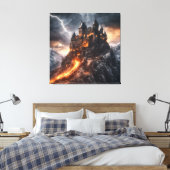 Mittelalterlicher Blitz Leinwanddruck (Insitu (Schlafzimmer))