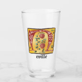 mittelalterlicher blorbeleuchteter Letter N Monogr Glas (Vorderseite)