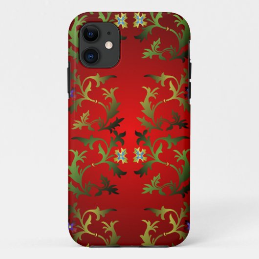 Mittelalterlicher Blumen-Muster iPhone 5 Fall Case-Mate iPhone Hülle (Rückseite)