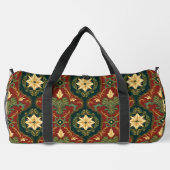 mittelalterlicher Blumen-Teppich Duffle Bag (Rückseite)
