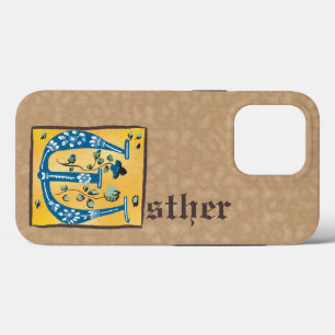 mittelalterlicher blutlichter Letter E Monogramm Case-Mate iPhone Hülle
