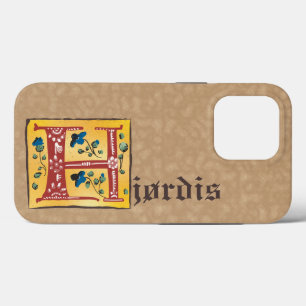 Mittelalterlicher blutlichter Letter H Monogramm Case-Mate iPhone Hülle