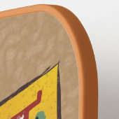 Mittelalterlicher blutlichter Letter H Monogramm Pickleball Schläger (Linke Seite)