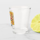 Mittelalterlicher blutlichter Letter H Monogramm Schnapsglas (Rechts)