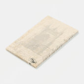 Mittelalterlicher Briefkopf - Palimpsest Post-it Klebezettel (angewinkelt)