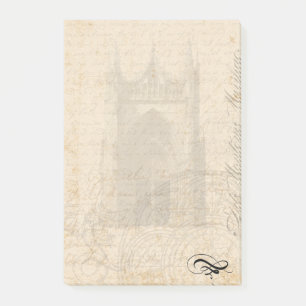 Mittelalterlicher Briefkopf - Palimpsest Post-it Klebezettel