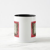 Mittelalterlicher Buchstabe des Protestes von dem Tasse (Zentrum)