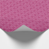 Mittelalterlicher Damast Fleur-de-lis, Bordeaux Geschenkpapier (Ecke)