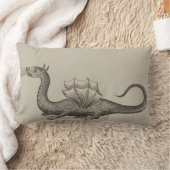 Mittelalterlicher Drache-atmenfeuer-lumbales Lendenkissen (Decke)