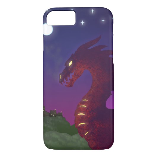 Mittelalterlicher Drache Case-Mate iPhone Hülle (Rückseite)