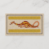 Mittelalterlicher Drache-Entwurf 2015 Visitenkarte (Rückseite)