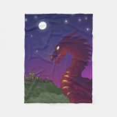 Mittelalterlicher Drache Fleecedecke (Vorderseite)