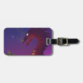 Mittelalterlicher Drache Gepäckanhänger (Vorderseite horizontal)