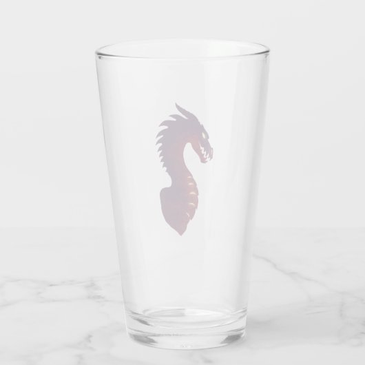 Mittelalterlicher Drache Glas (Rückseite)