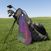 Mittelalterlicher Drache Golfhandtuch (Gras)