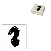 Mittelalterlicher Drache Gummistempel (Stempel)