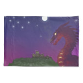 Mittelalterlicher Drache Kissenbezug (Rückseite)