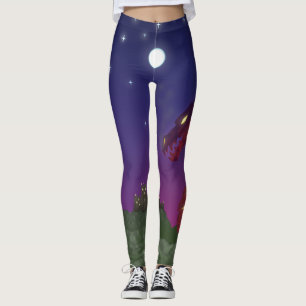 Mittelalterlicher Drache Leggings