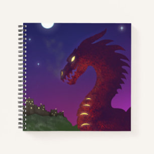 Mittelalterlicher Drache Notizblock