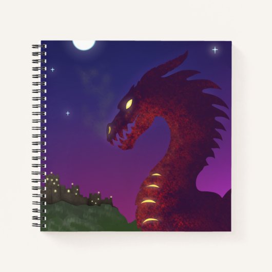 Mittelalterlicher Drache Notizblock (Vorderseite)