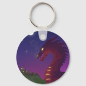 Mittelalterlicher Drache Schlüsselanhänger (Vorderseite)