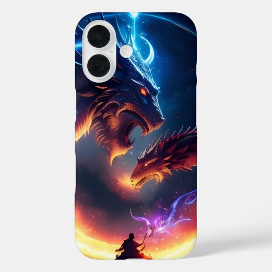 Mittelalterlicher Drachenkampf Case-Mate iPhone Hülle (Rückseite)
