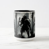 Mittelalterlicher Dunkler Ritter Zweifarbige Tasse (Mittel)