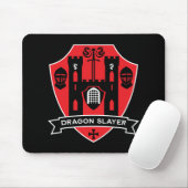 mittelalterlicher englischer Ritterdrache Mousepad (Mit Mouse)