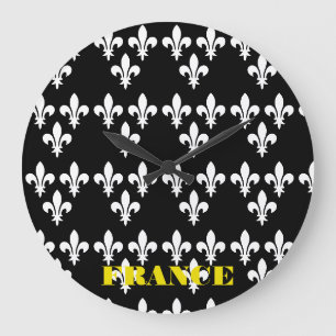 Mittelalterlicher französischer heraldischer Druck Große Wanduhr