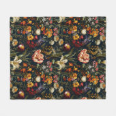 Mittelalterlicher Garten Fleecedecke (Vorderseite (Horizontal))