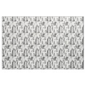 mittelalterlicher gotischer Drachenritter Skelett  Stoff (Fat Quarter (45,7 x 55,9 cm))