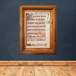 Mittelalterlicher Gregoriant Chant Epiphany Magi M Poster