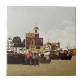 mittelalterlicher Hafen Fliese (Vorderseite)