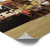 mittelalterlicher Hafen Poster (Ecke)
