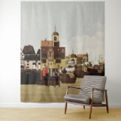 mittelalterlicher Hafen Wandteppich (Beispiel)