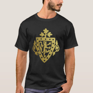 Mittelalterlicher Herald Rampant Lion Shield Metal T-Shirt