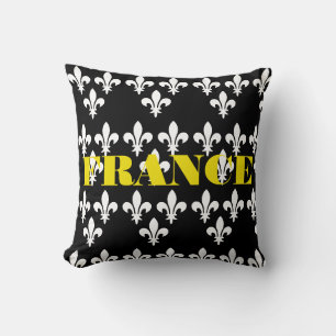 Mittelalterlicher Heraldikdruck Frankreich Monochr Kissen