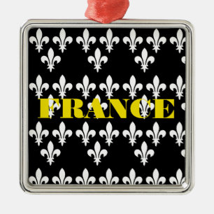 Mittelalterlicher Heraldikdruck Frankreich Monochr Ornament Aus Metall