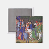 Mittelalterlicher Hochzeitszug Magnet (Vorderseite/Rückseite)