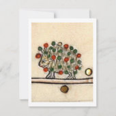 Mittelalterlicher Igel Einladung (Vorderseite)