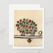 Mittelalterlicher Igel Einladung (Vorne/Hinten)