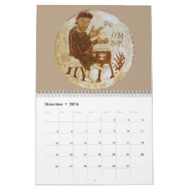Mittelalterlicher Kalender 2 Seiten Estándar